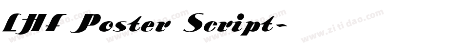 LHF Poster Script字体转换